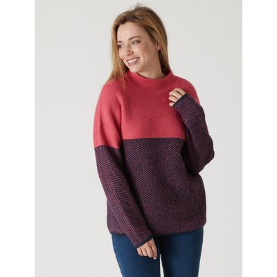 Pull col cheminée maille jacquard DAXON