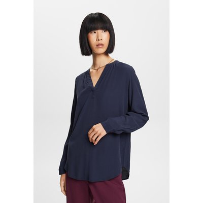 Long Sleeve V-Neck Blouse ESPRIT