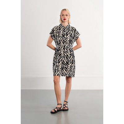 Robe mini à imprimé noir LILI SIDONIO