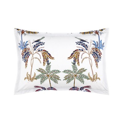 Taie d'oreiller en percale de coton multicouleurs, ISPAHAN OLIVIER DESFORGES