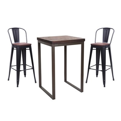 Ensemble haut en acier et bois massif - NEVADA MATHI DESIGN