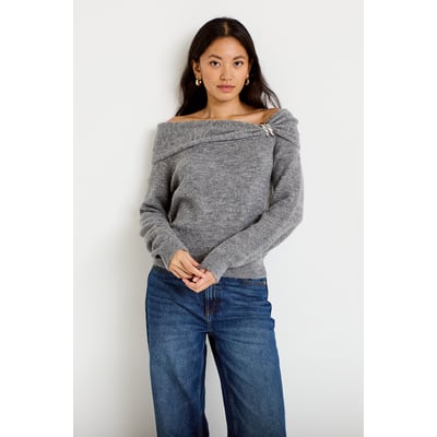 Pull col bardot manches longues CACHE CACHE