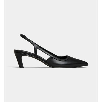 Escarpins Slingback Kitten Vicky En Cuir GALERIES LAFAYETTE
