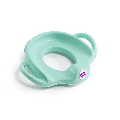 Réducteur de toilette Sofa avec protection anti-éclaboussure bleu clair OK BABY