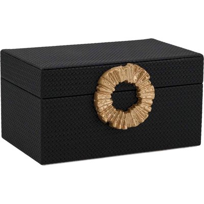 Boîte de rangement décorative  et  effet cuir chic RECOLLECTION