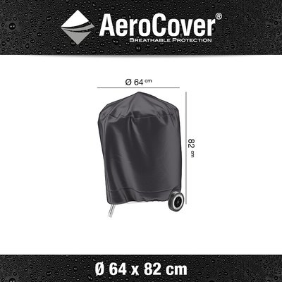 Garden Barbecue Kettle Cover Round 64x82cm AEROCOVER