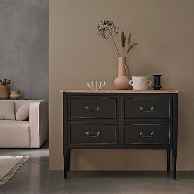 Commode en mindi massif 120 cm  SOHO BERAH GETAH