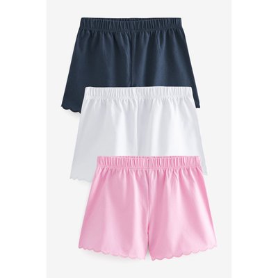Shorts festonnés coupe classique, lot de 3 NEXT