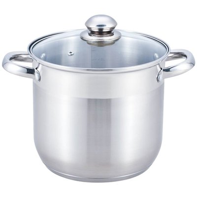 Marmite Vapeur Inox diam 20 cm + couvercle verre ESSENTIEL B