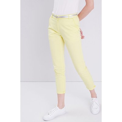 Pantalon chino jaune femme La Redoute