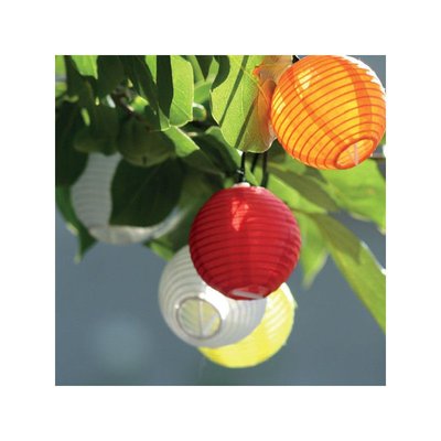Guirlande Solaire lumineuse Polka 10 lampions WATT ET HOME