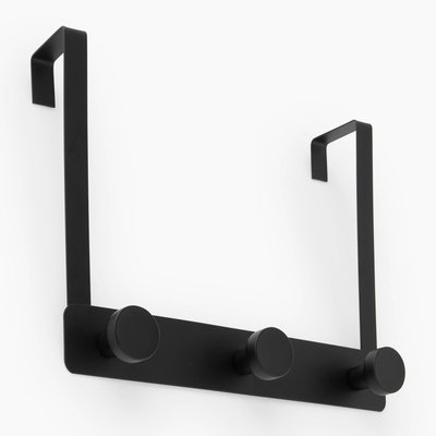 Patère multiple de porte en métal, 25x7,5x20cm MONOPRIX