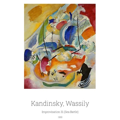 Tableau improvisation par wassily kandinsky HEXOA
