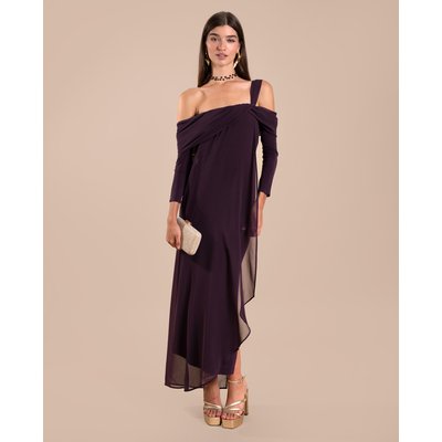 Robe midi sans bretelles avec manches AMÉLIE THE-ARE