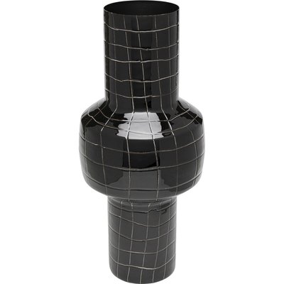 Vase quadrillé en acier 42cm, MESH KARE DESIGN