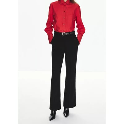 Pantalon droit taille basse MANGO