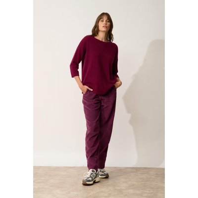 Pull Col Rond Bordeaux Clatt JUST CASHMERE
