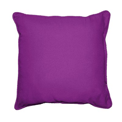 Coussin Passepoil Uni Panama Prune 40 x 40 cm DOUCEUR D'INTÉRIEUR
