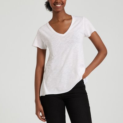 Jacksonville V-Neck T-Shirt with Short Sleeves AMERICAN VINTAGE