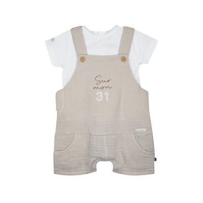 Tshirt salopette obryan court sucre d'orge SUCRE D'ORGE