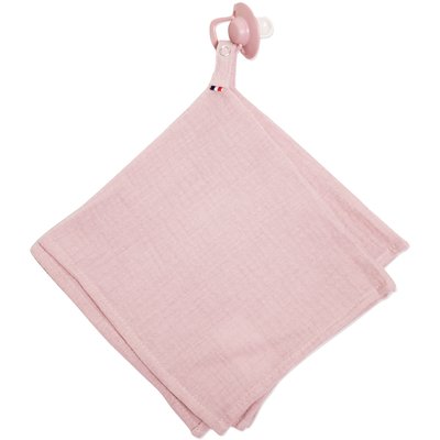 Doudou lange attache tétine en gaze de coton JEANNE SEVIRA KIDS