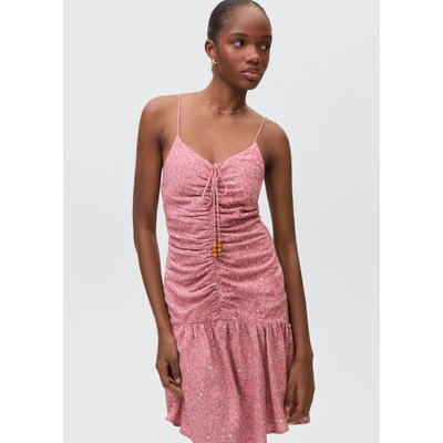 Robe froncée imprimée MANGO TEEN