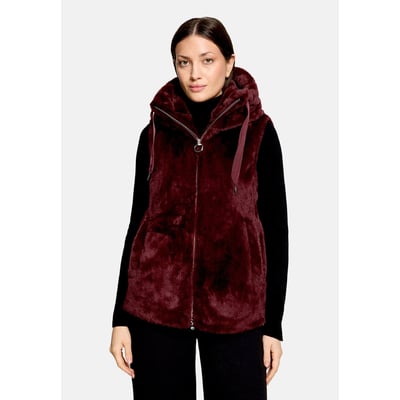 Veste sans manches en peluche à capuche BETTY BARCLAY