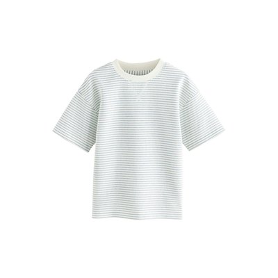 T-shirt texturé rayé à manches courtes NEXT