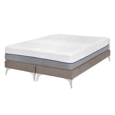 Pack 2 sommiers tapissiers avec matelas Bois massif  HOCÉA AKITEN RETAIL