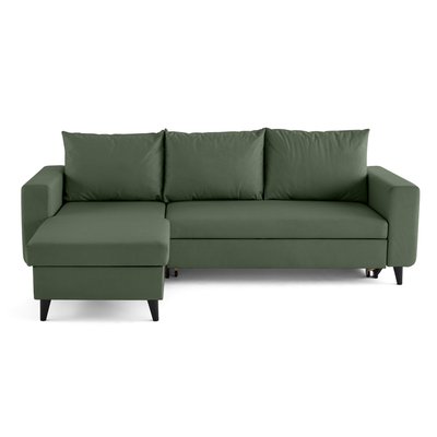 Canapé d'Angle Convertible en Cuir vegan 4 places - NORDIC LISA DESIGN