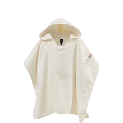 Poncho de bain enfant en coton peigné Zéro Twist BABY SOFT SOURIS SKY SENSEI MAISON