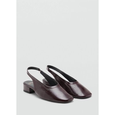 Chaussures cuir talon bloc MANGO