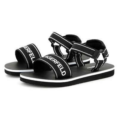 Sandales avec fermeture par bandes auto aggripante KARL LAGERFELD KIDS