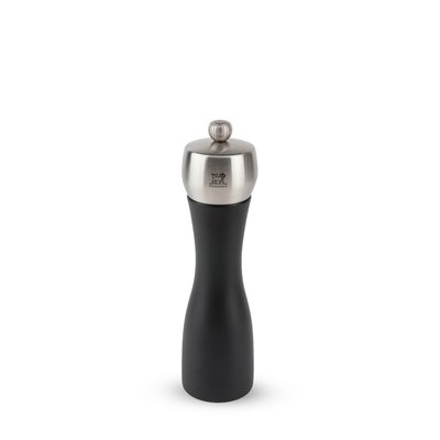 Fidji Moulin à sel manuel en bois et inox couleur noir 20 cm PEUGEOT