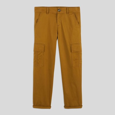 Pantalon cargo uni en coton BIO GOTS MONOPRIX