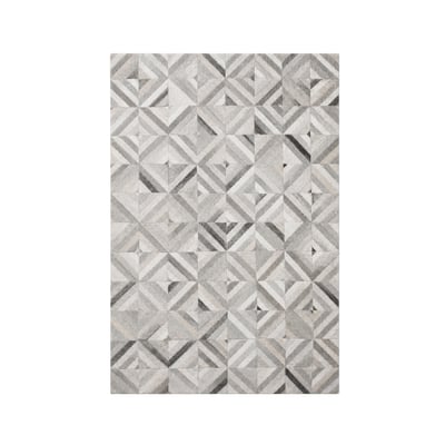 Tapis décoratif en cuir d'hairon 230x160 SIA
