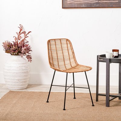 Nerano Rattan & Metal Dining Chair SO'HOME