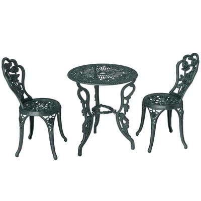 Ensemble de bistrot d'extérieur Aluminum OUTSUNNY