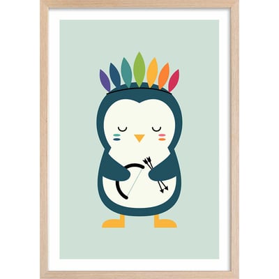 Affiche enfant pingouin HEXOA