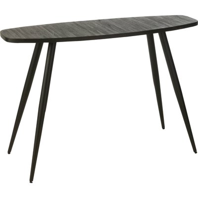 Console ovale en teck  élégance métal pour entrée design RECOLLECTION
