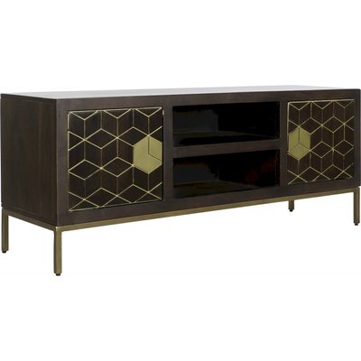 Meuble TV acacia et métal, Moderno RECOLLECTION