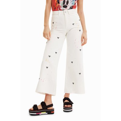 Desigual - Jupe-culotte courte en jean Mickey Mouse DESIGUAL