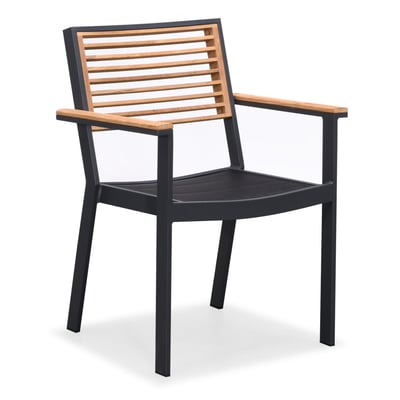 Fauteuil repas de jardin en aluminium, YORK AU JARDIN DE CHLOÉ