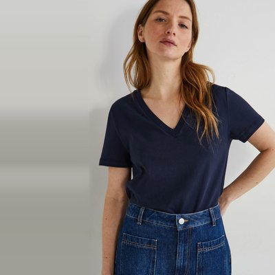 T-shirt manches courtes uni en coton BIO GOTS MONOPRIX