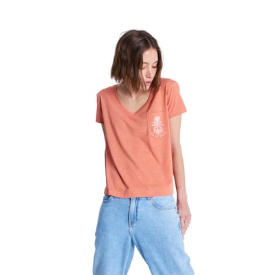 T-Shirt, manches courtes, col rond, Floral. ROXY