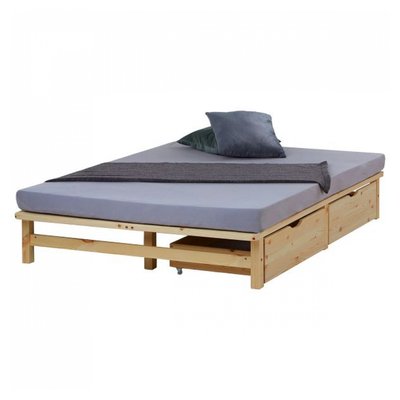 Lit capitonné avec matelas sommier 90x200 HOMESTYLE4U