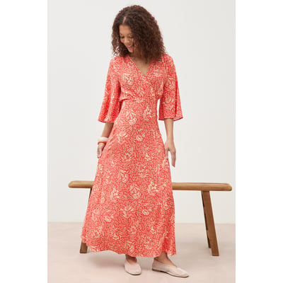 Robe col v manches longues BONOBO