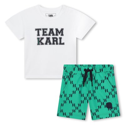 Short de bain et T-shirt KARL LAGERFELD KIDS