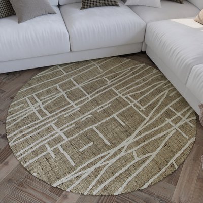 Tapis rond design à motifs graphiques , HAMPTONS TWENTYFIVE WECON HOME