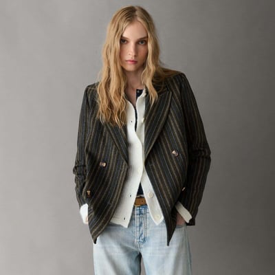 Veste Type Blazer À Carreaux PEPE JEANS